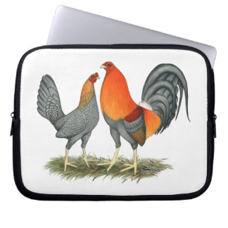 Blue Red Gamefowl Laptop Sleeve