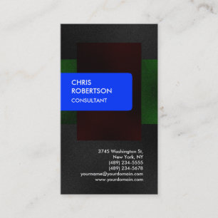 Blue Red Green Grey Attractive Business Card