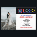 Blue Red Logo Photos Promo Small Business Flyer<br><div class="desc">Blue, red, and white marketing flyers for your small business personalized with your logo, photos, QR code, and custom text. Personalized promo flyers for your small business, perhaps photography, landscaping, beauty, wellness, and more. Add photos, address, social media, phone number and any information your future clients and customers might need....</div>