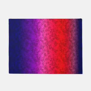 Blue-red Ombre Doormat