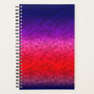 Blue-red Ombre Planner