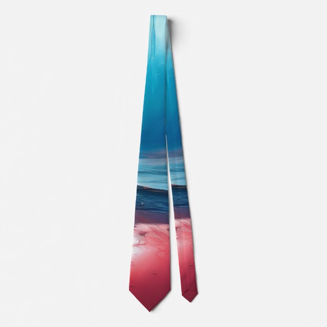 Blue red sea tie (Front)