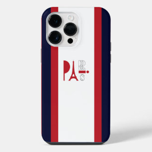 Blue red stripes colour Iphone 14 pro max case