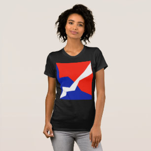 Blue Red White Flag Colours T-Shirt