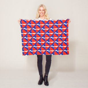 Blue Red White Item Fleece Blanket