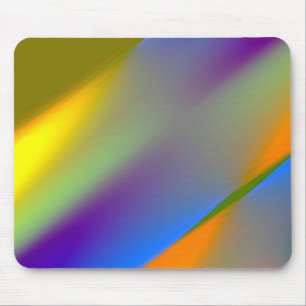 Blue red yellow green abstract pattern orangpurple mouse pad