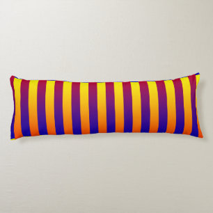 Blue Red Yellow Stripes Body Cushion