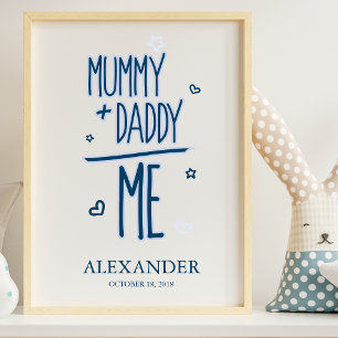 Blue Reed for Design Baby Poster
