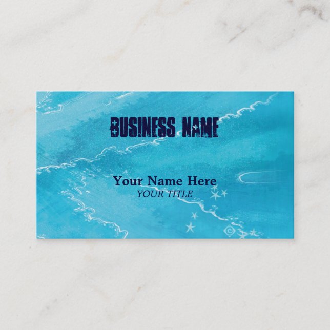 blue reflection ~ bc business card (Front)