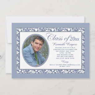 Blue Reflection Photo Invitation