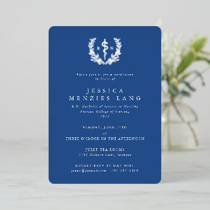 Blue Registered Nurse Asclepius+Laurel Wreath