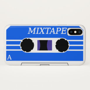 Blue Retro Mix Tape Case-Mate iPhone Case