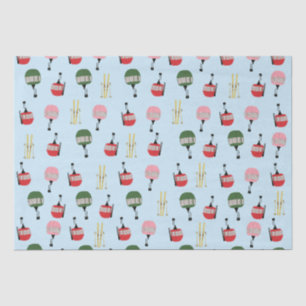 Blue Retro Ski Lift Gondola Winter Skiing  Tissue Paper
