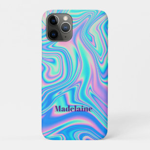 Blue Retro Wave Personal Case-Mate iPhone Case