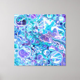 Blue Rhapsody   Abstract Art Canvas Print