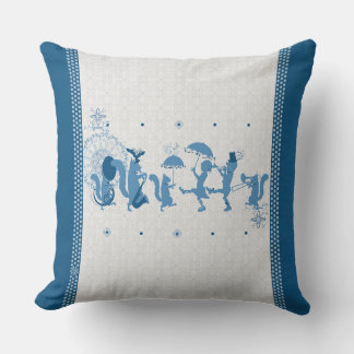Blue Rhapsody Throw Pillow
