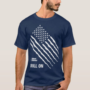 Blue Rhino "American Flag: Grill On" Men's T-Shirt