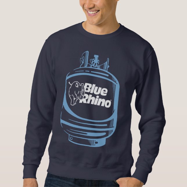 Blue Rhino "Tank" Dark Men's Sweatshirt (Front)