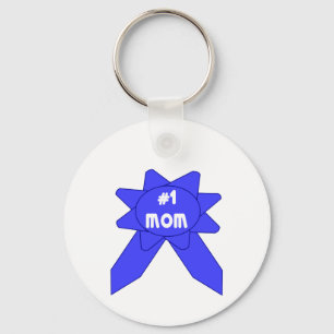 Blue Ribbon #1 Mum Key Ring