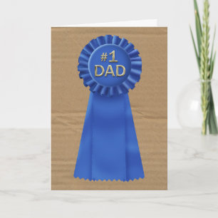 Blue Ribbon award for Dad Card