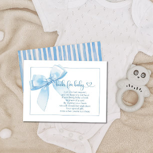 Blue Ribbon Baby Boy Books for Baby Enclosure Card