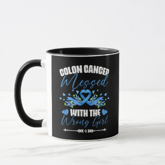 Blue Ribbon Colon Cancer Girl Survivor  Mug