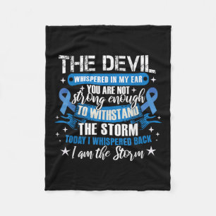 Blue Ribbon _ Colonscopy Colourectal Colon Cancer  Fleece Blanket