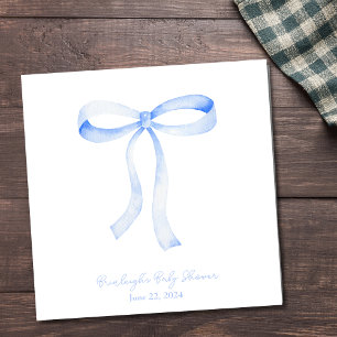 Blue Ribbon Coquette Personalised Napkins