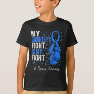 Blue Ribbon Daughter Alopecia Awareness  T-Shirt