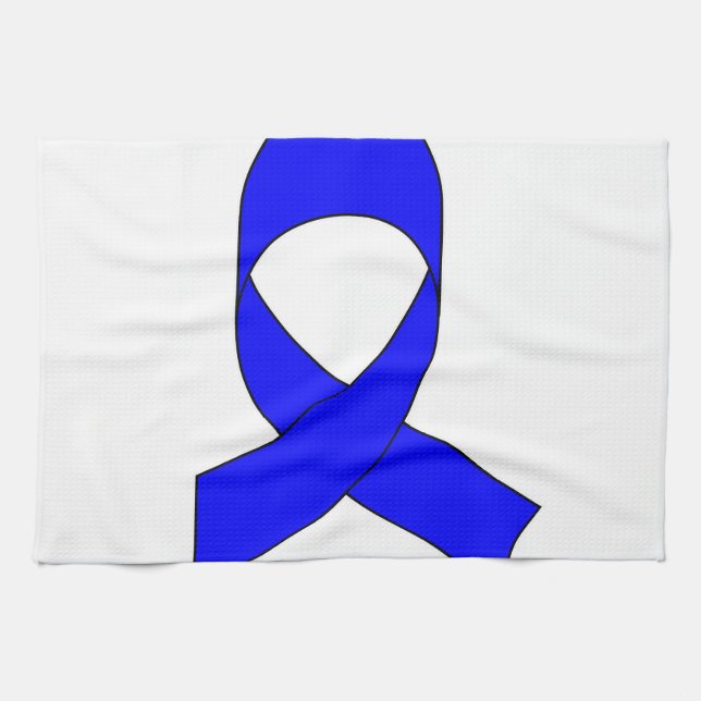 Blue Ribbon Drawing Tea Towel (Horizontal)