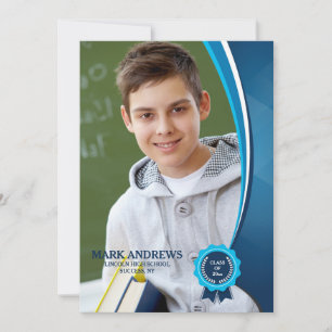 Blue Ribbon Graduate Photo Announcement