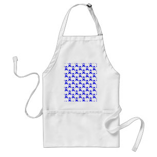 Blue Ribbon Pattern Standard Apron