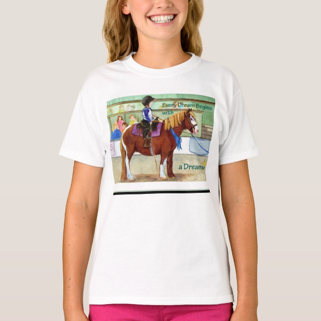 Blue Ribbon Pony Baby T-Shirt (Front)