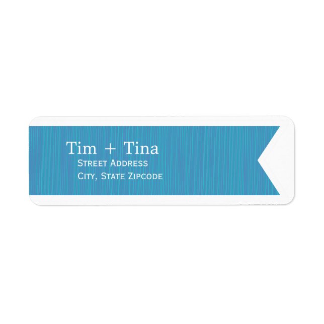 Blue Ribbon Return Address Label (Front)