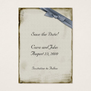 Blue Ribbon Save the Date