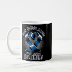 Blue Ribbon Strong United Against Diabetes Coffee Mug