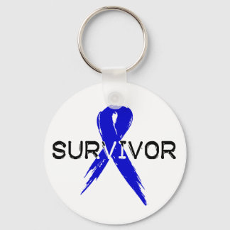Blue Ribbon -Survivor Key Ring