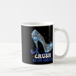 Blue Ribbon Women Colonscopy Colourectal Colon Can Coffee Mug