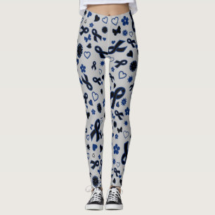 Blue Ribbons Multi...Guillain Barre Leggings