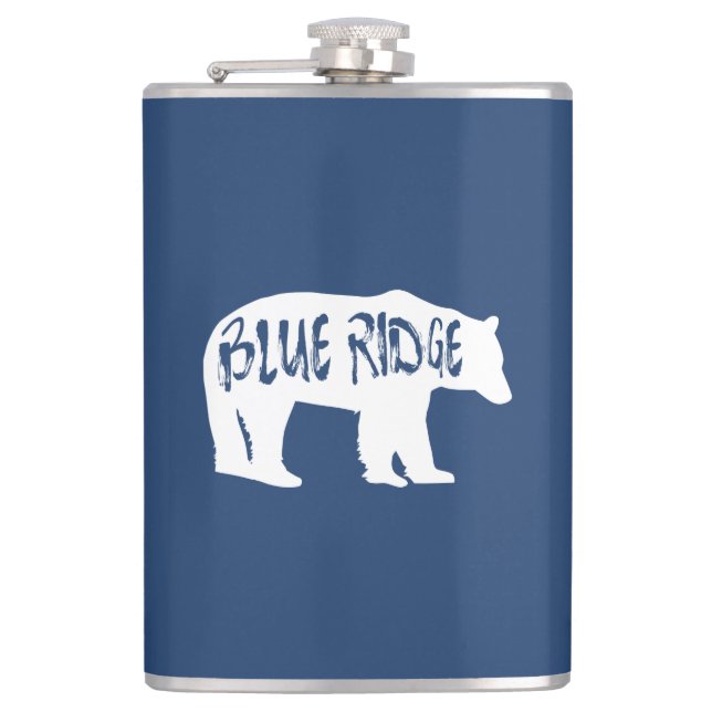 Blue Ridge Bear Hip Flask (Front)