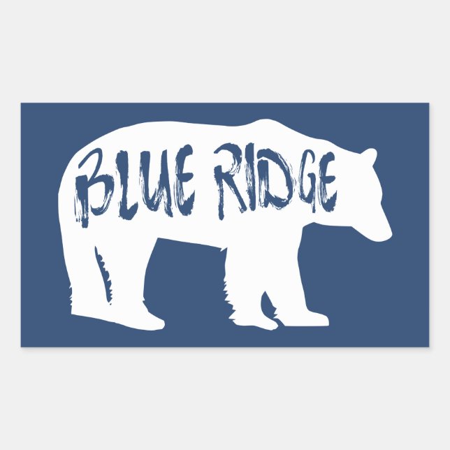 Blue Ridge Bear Rectangular Sticker (Front)