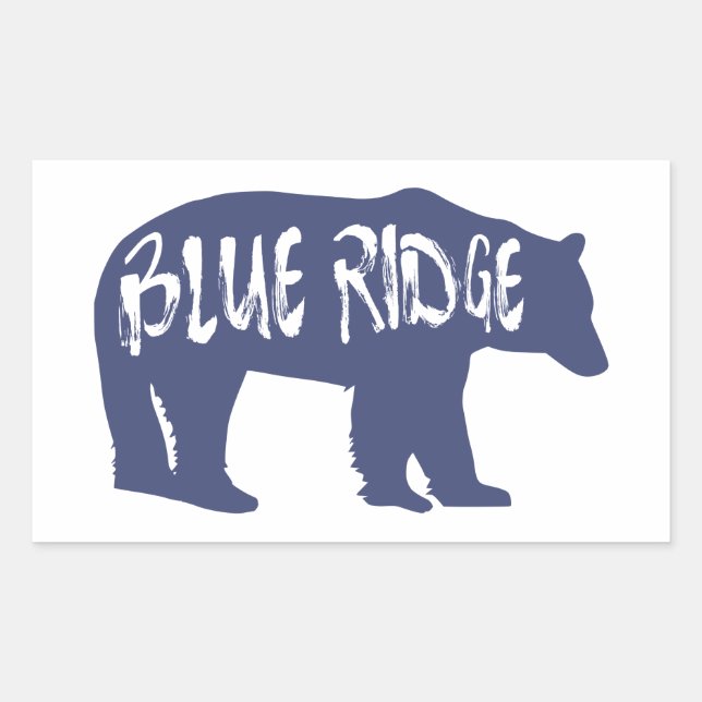 Blue Ridge Bear Rectangular Sticker (Front)