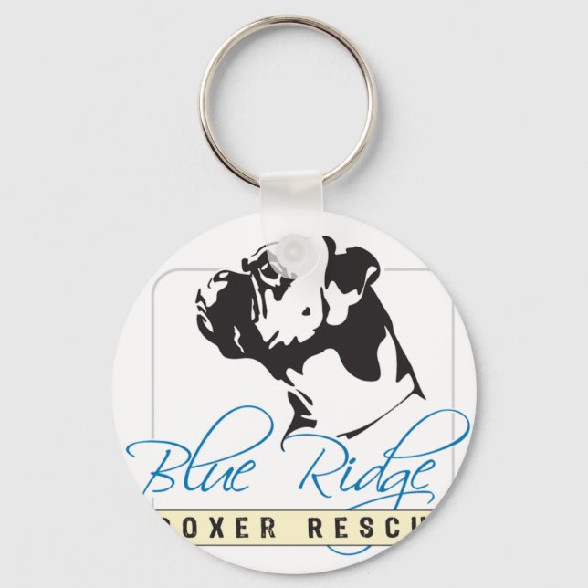 Blue Ridge Boxer Rescue Key Ring (Front)