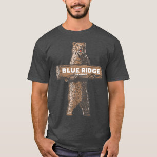 Blue Ridge Georgia GA Growling Bear Vacation Souve T-Shirt