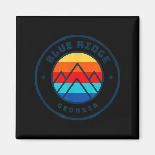 Blue ridge georgia skiing snowboarding family ski magnet