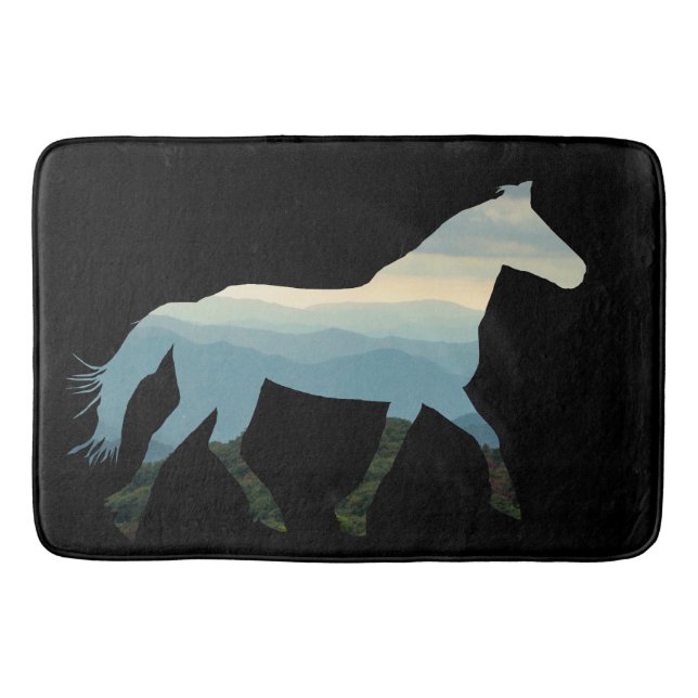 Blue Ridge Horse Bath Mat (Front)