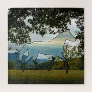 Blue Ridge Horse Jigsaw Puzzle