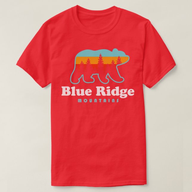 Blue Ridge Mountains Bear Hiking Mountains Calling T-Shirt (Design Front)