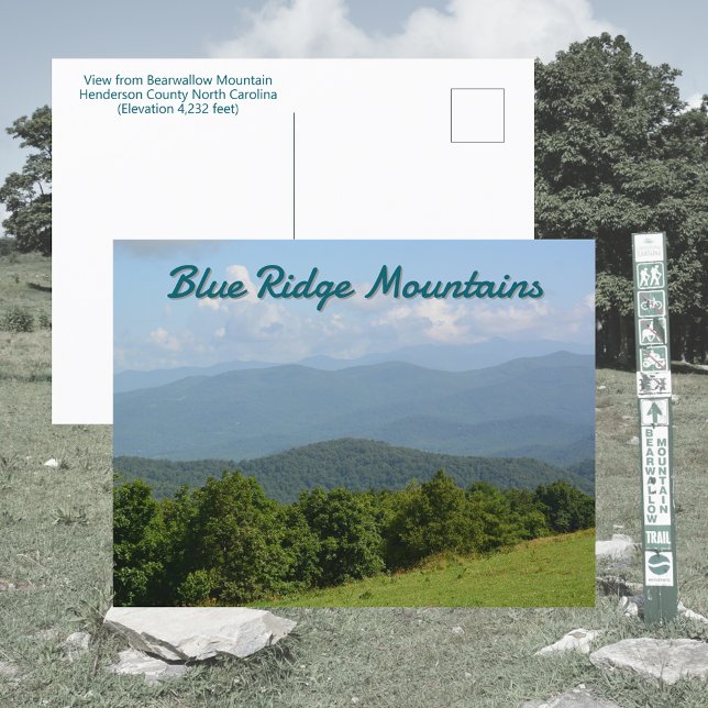 Blue Ridge Mountains - Bearwallow Mountain NC Postcard (Creator Uploaded)