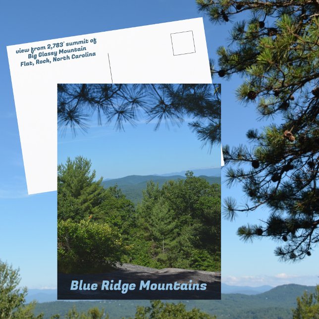 Blue Ridge Mountains Big Glassy Mountain NC Postcard (Creator Uploaded)